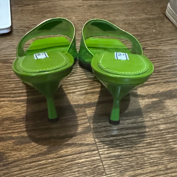 Prada Vibrant Green Women's Mules - Picture 3 of 5